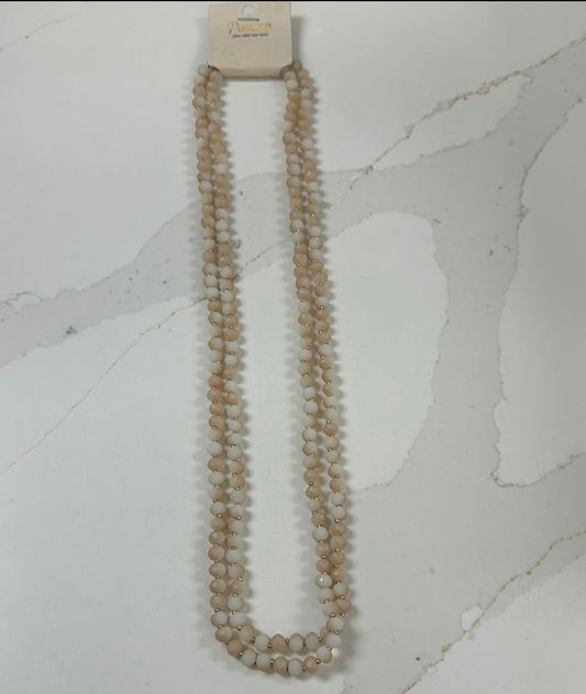 60" Station Faucet Beaded Necklace