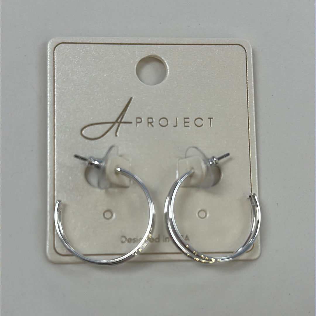 2 Wire Hoop Earrings